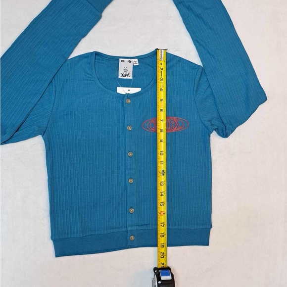 X-Girl Womens Oval Logo Cardigan - Women's size MEDIUM - Picture 8 of 12